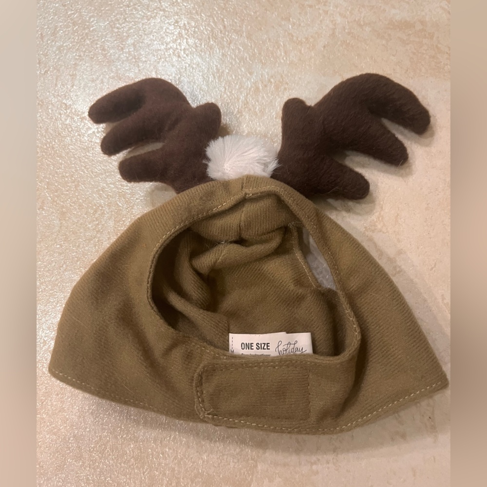 One-Size Pet Antler Hats - Like New!!  Quantity of 2 Total